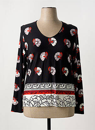 Tricou mâneci lungi mâneci lungi negru PAUSE CAFE femeie