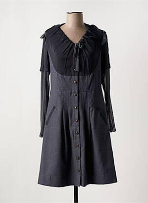 Rochie midi mâneci lungi mâneci lungi gri ALICE ET BARNABE femeie