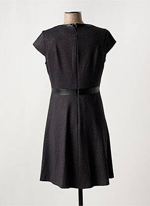 Rochie midi mâneci scurte mâneci scurte negru DIVAS femeie