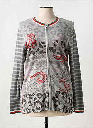 Vestă cu mâneci lungi gri FRANK WALDER femeie