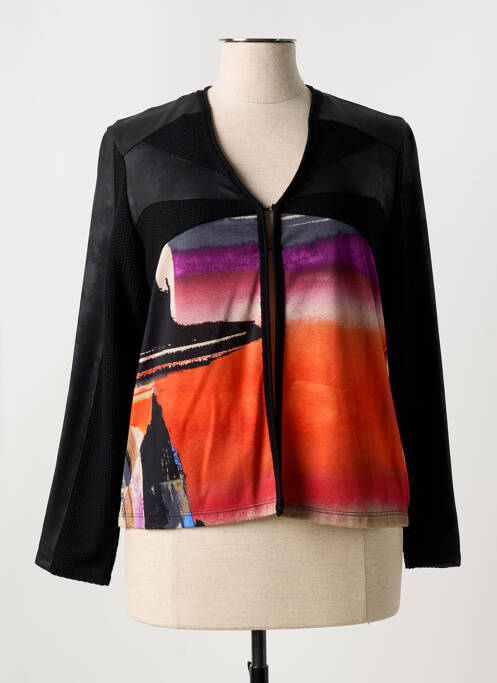 Vestă cu mâneci lungi negru FRANCE RIVOIRE femeie