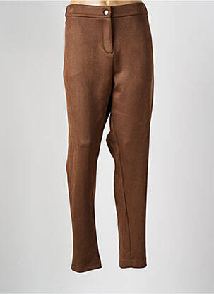 Pantalon chino maro FRANCK ANNA femeie