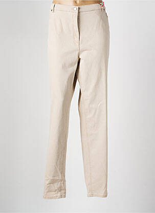 Blugi cu croială slim bej TONI femeie