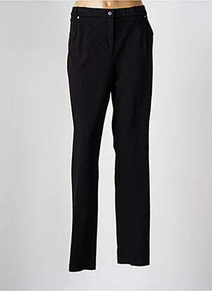 Pantalon slim talie elastică mărime normală negru FRANCE RIVOIRE femeie
