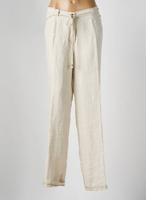 Pantalon drept bej FRED SABATIER femeie