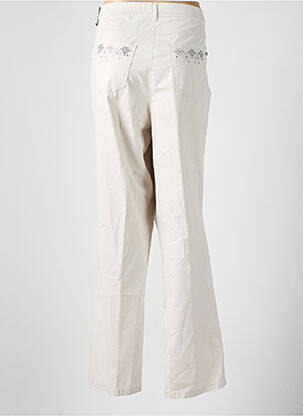 Pantalon drept elasticitate bej TONI femeie