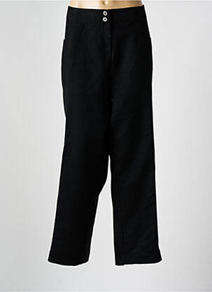 Pantalon drept țesătură poplin mărime normală negru ALICE ET BARNABE femeie