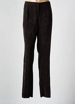 Pantalon slim talie elastică mărime normală negru GEVANA femeie