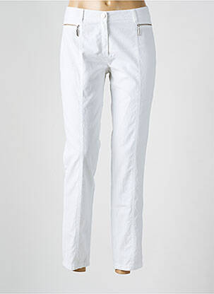 Pantalon slim elasticitate mărime normală alb DIVAS femeie