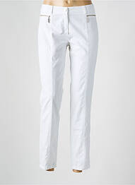 Pantalon slim elasticitate mărime normală alb DIVAS femme