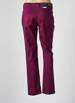 Pantalon slim țesătură poplin mărime normală violet ATELIER GARDEUR femeie