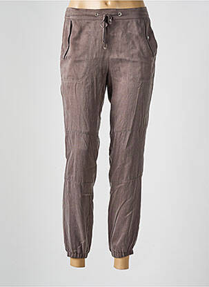 Pantalon slim talie elastică mărime normală maro TUZZI femeie