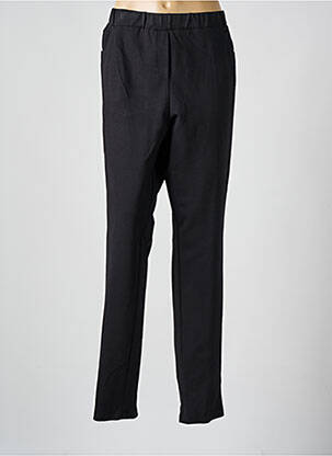 Pantalon slim talie elastică mărime normală negru FRANCE RIVOIRE femeie