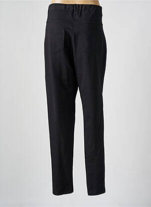 Pantalon slim talie elastică mărime normală negru FRANCE RIVOIRE femeie