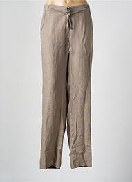 Pantalon drept talie elastică mărime normală maro MERI & ESCA femme