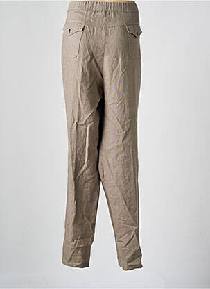 Pantalon drept talie elastică mărime normală maro MERI & ESCA femeie