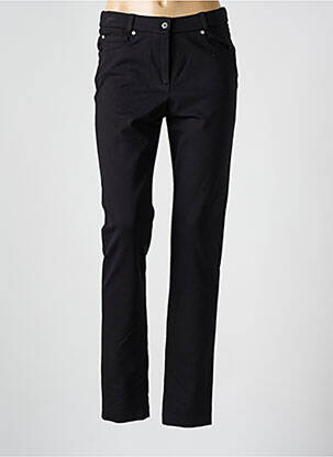 Pantalon slim talie elastică mărime normală negru FRANCE RIVOIRE femeie