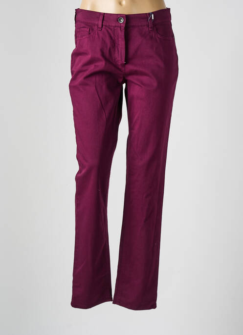 Pantalon slim violet ATELIER GARDEUR femeie