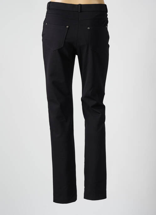 Pantalon slim talie elastică mărime normală negru FRANCE RIVOIRE femme