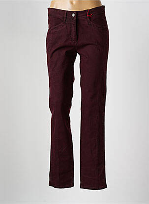 Pantalon slim buzunare roșu TONI femeie