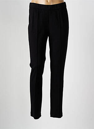 Pantalon slim talie elastică negru TONI femeie