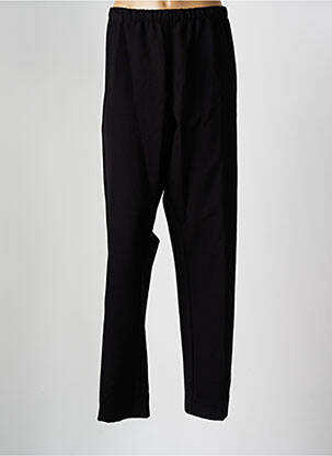 Pantalon drept talie elastică negru SOPHIA CURVY femeie