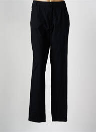 Pantalon drept închidere cu fermoar sub clapetă cu nasturi negru SAINT HILAIRE femeie