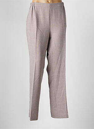 Pantalon drept talie elastică gri FRANCE RIVOIRE femeie