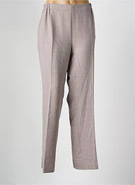 Pantalon drept talie elastică gri FRANCE RIVOIRE femme