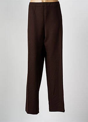 Pantalon drept talie elastică maro GERARD PASQUIER femeie