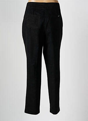 Pantalon drept închidere cu fermoar sub clapetă cu nasturi negru ALICE ET BARNABE femeie