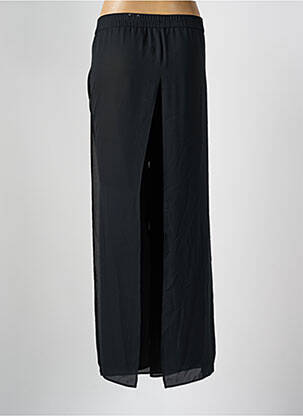 Pantalon larg talie elastică negru FRANK WALDER femeie