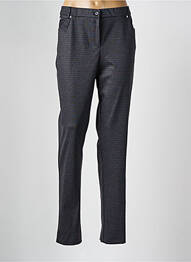 Pantalon drept închidere cu fermoar sub clapetă cu nasturi gri FRANCE RIVOIRE femme