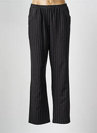 Pantalon drept talie elastică negru FRANCK ANNA femme