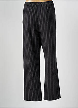 Pantalon drept talie elastică negru FRANCK ANNA femeie