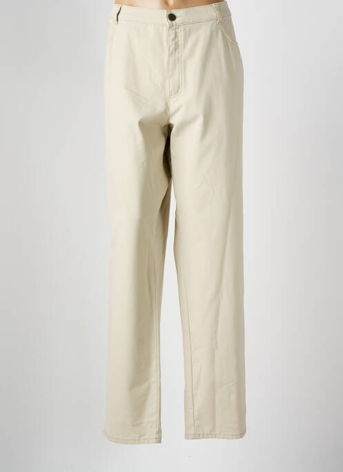 Pantalon drept bej SAINT HILAIRE femeie