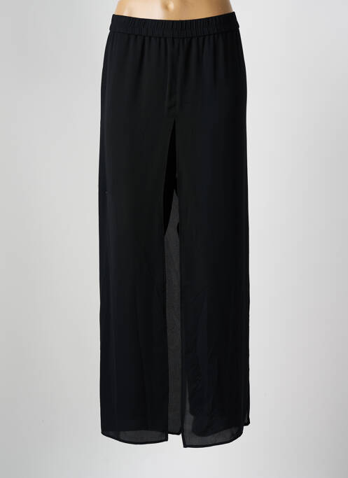 Pantalon larg talie elastică negru FRANK WALDER femme
