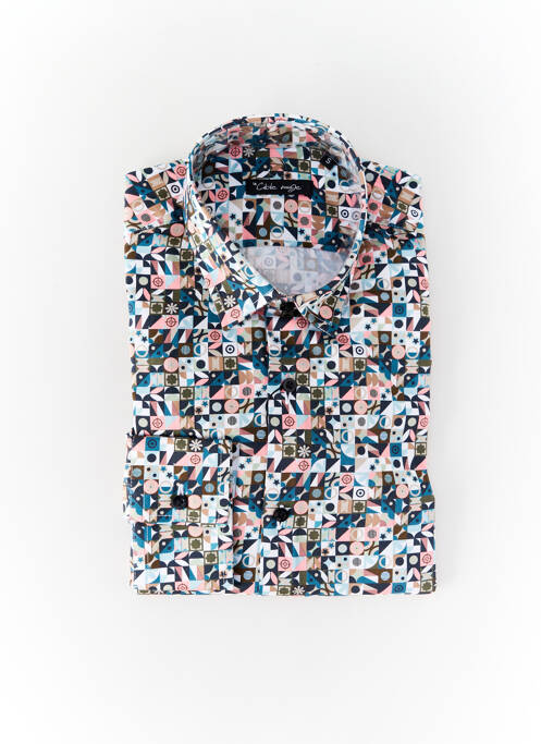 Cămașă cu mâneci lungi alb LA CIBLE ROUGE bărbat