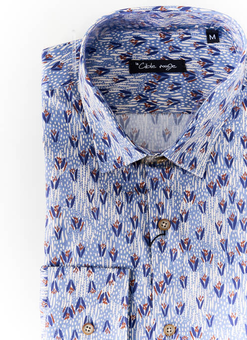 Cămașă cu mâneci lungi albastru LA CIBLE ROUGE bărbat