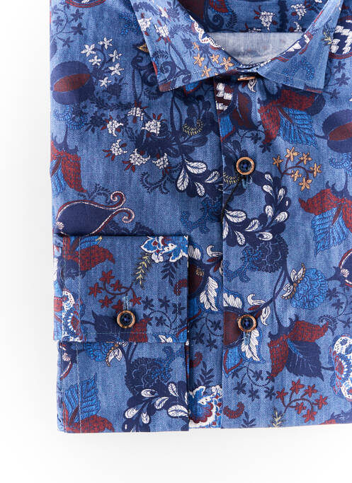 Cămașă cu mâneci lungi albastru LA CIBLE ROUGE bărbat