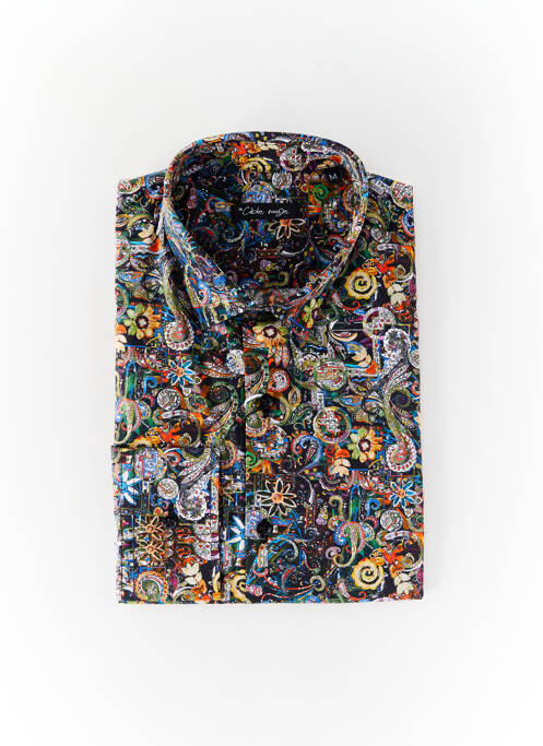 Cămașă cu mâneci lungi negru LA CIBLE ROUGE bărbat