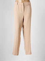 Pantalon drept închidere cu fermoar sub clapetă cu cârlig bej DAMART femme