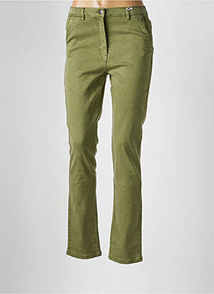 Pantalon slim buzunare verde DAMART femeie