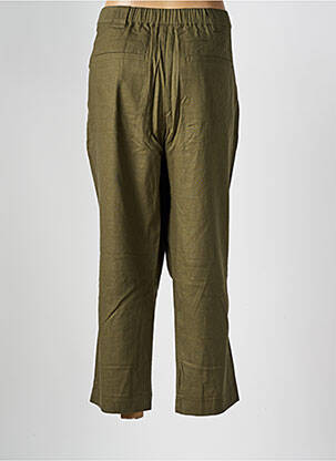 Pantalon 7/8 închidere cu fermoar sub clapetă cu nasturi verde DAMART femeie
