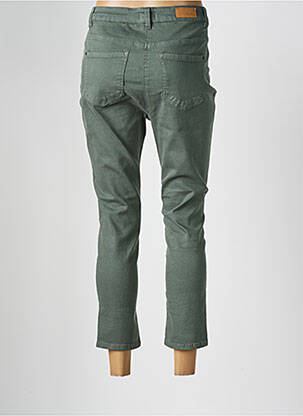 Pantalon 7/8 închidere cu fermoar sub clapetă cu nasturi verde DAMART femeie