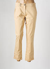 Pantalon 7/8 închidere cu fermoar sub clapetă cu nasturi bej DAMART femme
