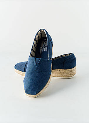 Espadrile toc de 4 la 6 cm albastru SKECHERS femeie