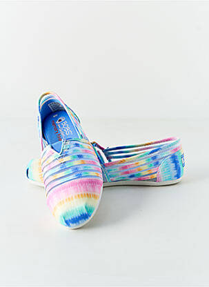 Mocasini vârf rotund toc plat până la 3 cm roz SKECHERS femeie