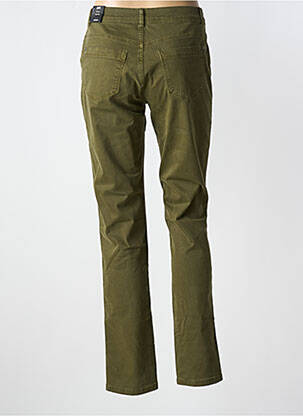 Pantalon slim țesătură poplin mărime normală verde JENSEN femeie