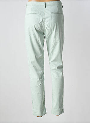 Pantalon slim țesătură poplin mărime normală verde TEDDY SMITH femeie
